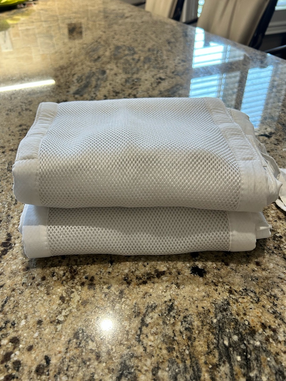 White Mesh Crib Liner